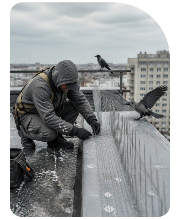 Защита от ворон под ключ в Людинове по цене от 5089 р. | Сенат-Люд
